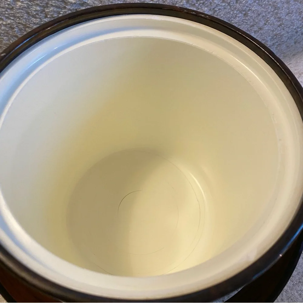 Vintage Georges Briard Mid-Century Modern Tortoise Shell Ice Bucket
